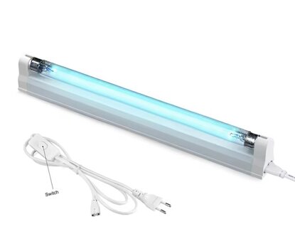 Lamp met schakelaar en langer snoer 