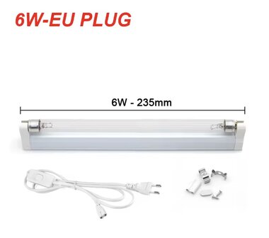 6 W met schakelaar en langer snoer