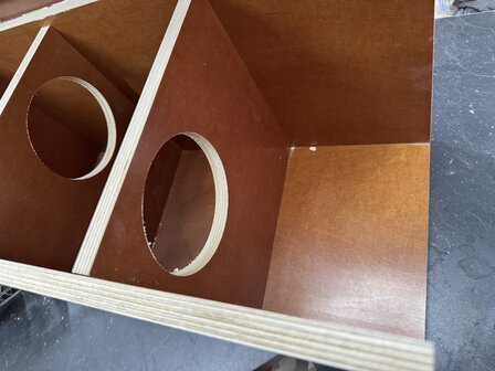 Exclusieve Steenuil nestkast &ndash; betontriplex &ndash; groot model
