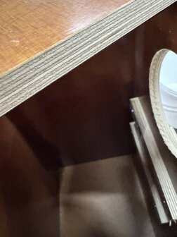 Exclusieve bosuil nestkast &ndash; betontriplex &ndash; groot model