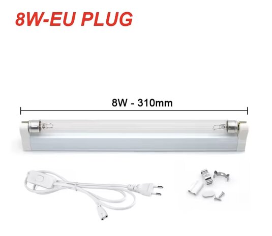 8W met schakelaar en langer snoer