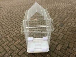 Mooie nieuwe ruime, complete en hoge vogelkooi voor kanaries, tropen en parkieten kopen?