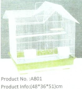 Mooie nieuwe ruime en complete vogelkooi met verschoven dak